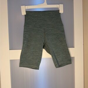 lululemon athletica High-Waisted Green Bike Shorts